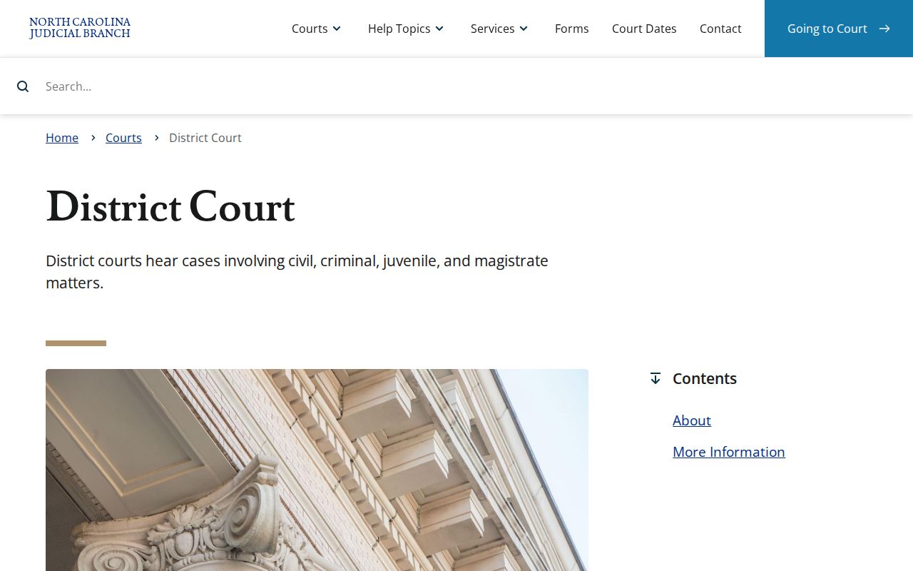 Jackson County criminal court case information for District Court