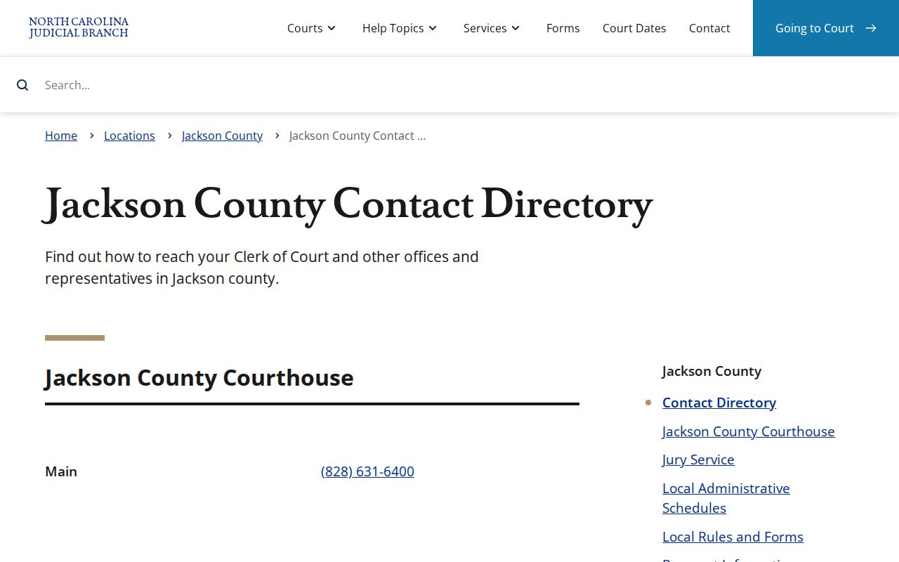 Jackson County criminal court case office contacts